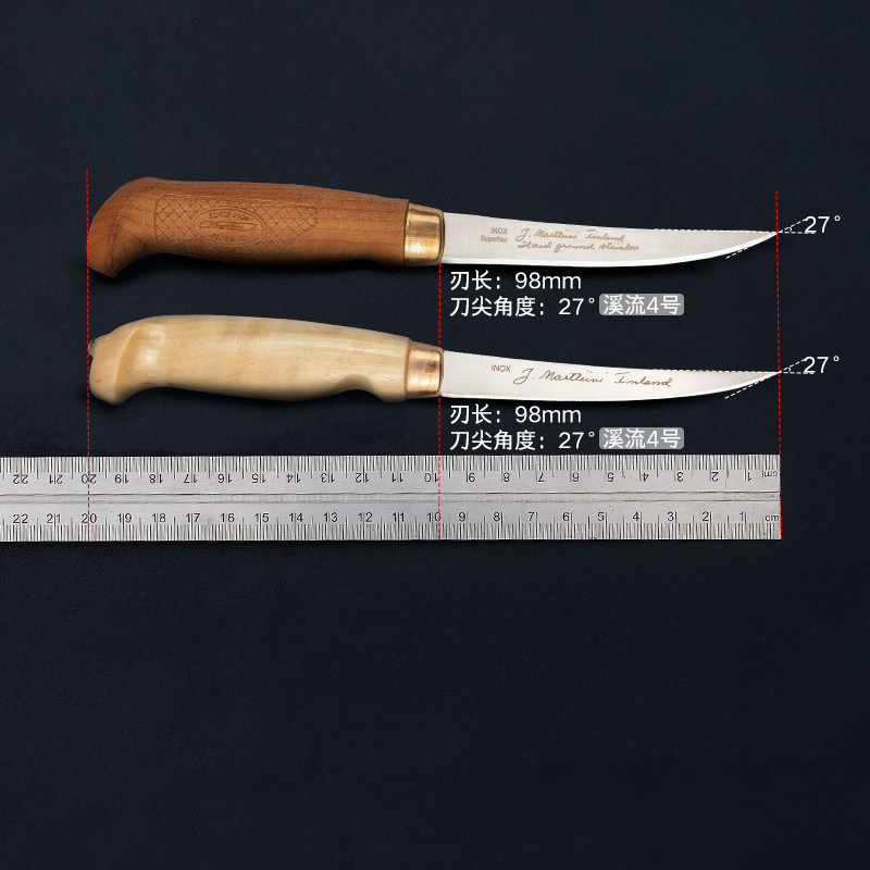 marttiini芬兰刀野营户外装备多功能鱼刀随身便携小直刀