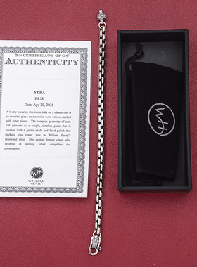 美国威廉亨利 男士手链配饰 银饰装饰配件BR28