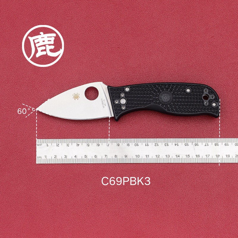 美国蜘蛛户外装备小折刀 野营露营多用途工具装备折叠小刀C69