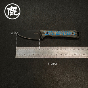 KIZER凯泽户外装备小直刀 露营多用途工具小刀装备1108