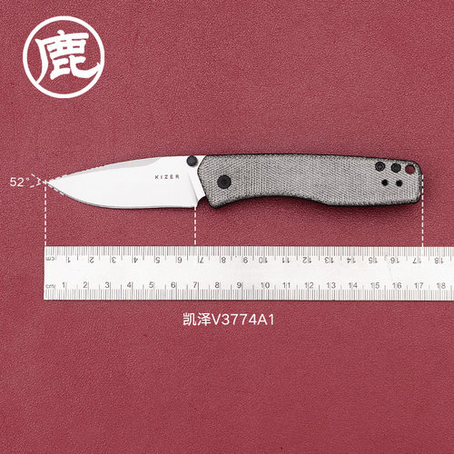 KIZER凯泽户外装备小折刀 野营多用途工具露营装备小刀V3774A系列