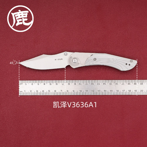 KIZER凯泽户外装备小折刀 野营露营多用途工具折刀V3636系列