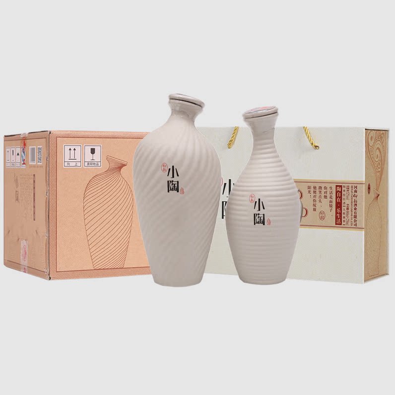 仰韶彩陶坊小陶河南白酒陶瓷瓶52度陶融型整箱4盒装图片