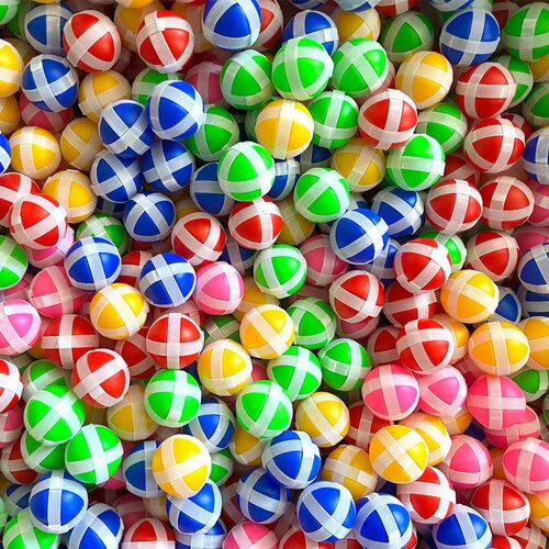 儿童粘球靶投掷玩具配件黏粘球飞镖盘混装彩色玩具球亲子互动粘球