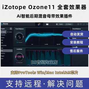 臭氧11 Ozone11一键Ai智能母带效果器后期混音支持Protools