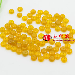 黄玉髓算盘珠隔片 玛瑙隔珠垫片散珠半成品手链佛珠项链DIY配饰品