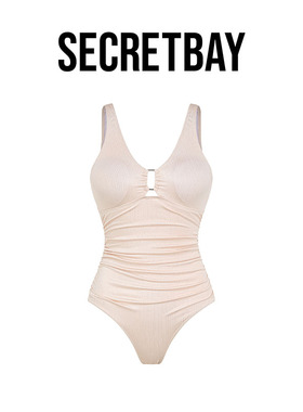 SECRETBAY Santorini Caldera系列丝光连体式泳衣 SQ82403