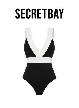 SECRETBAY Monterey Bay系列撞色解构设计一体式泳衣 SG82417