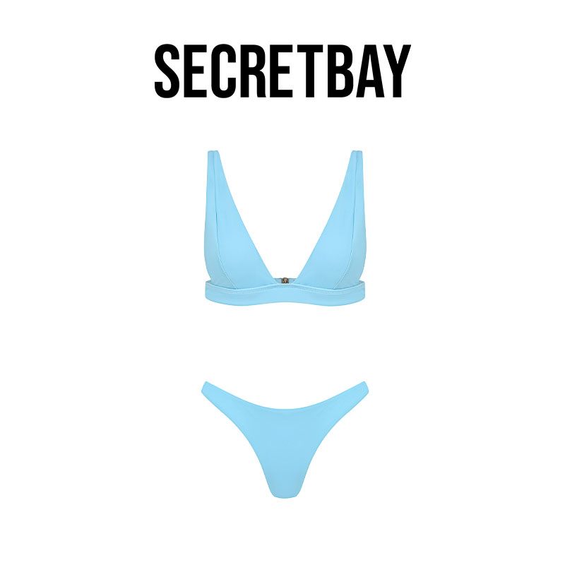 SECRETBAY 度假分体比基尼2024新款泳衣女高级感性感bikini泳装