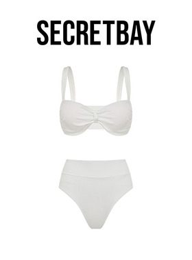 SECRETBAY Bay Of Lslands系列螺纹蝴蝶结分体式泳衣 SH82410