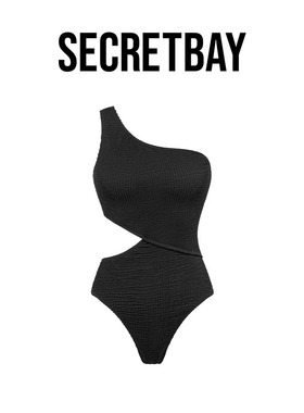 SECRETBAY Ha Long Bay系列泡泡纱不对称一体式泳衣 SY82406