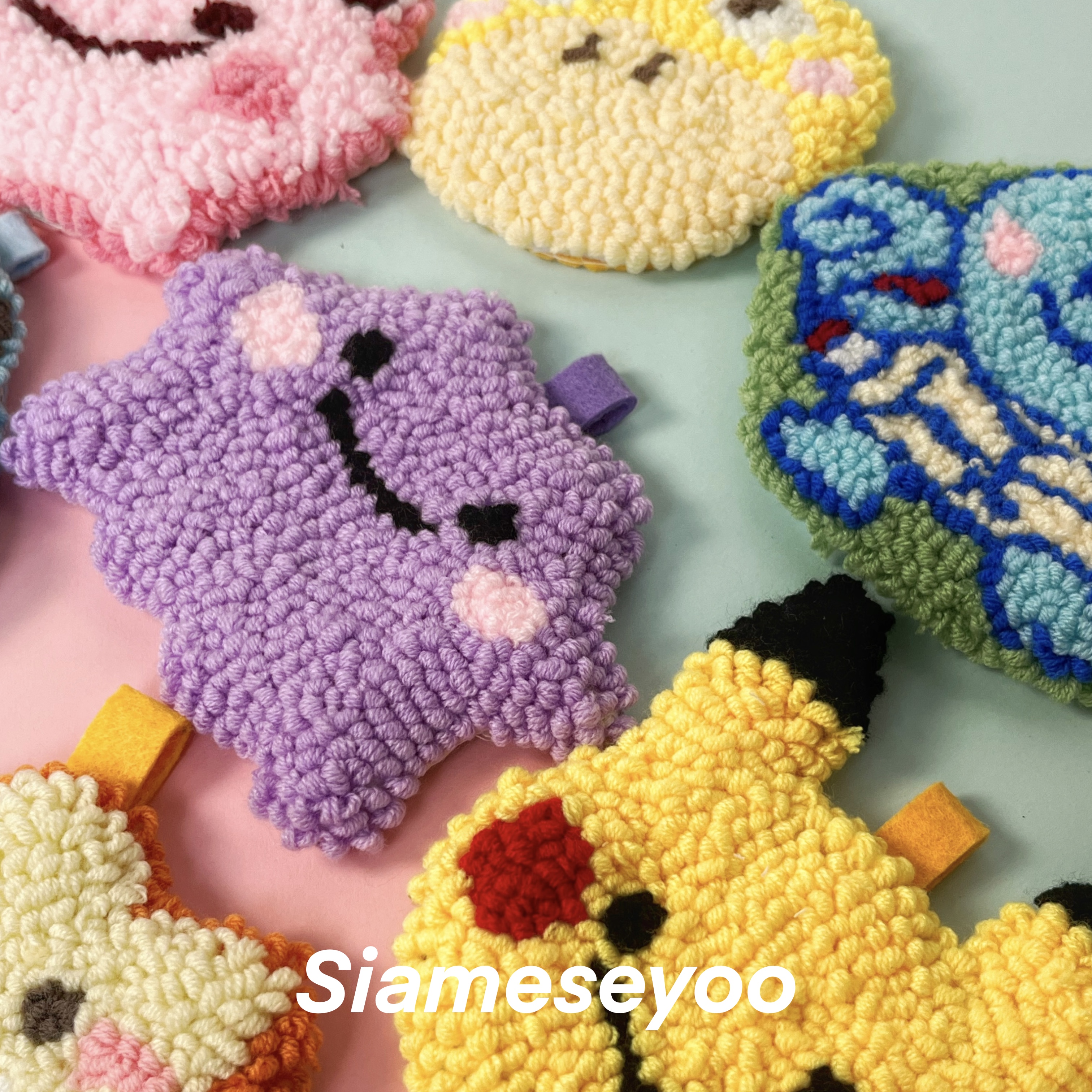 Siameseyoo宝可梦杯垫戳戳绣