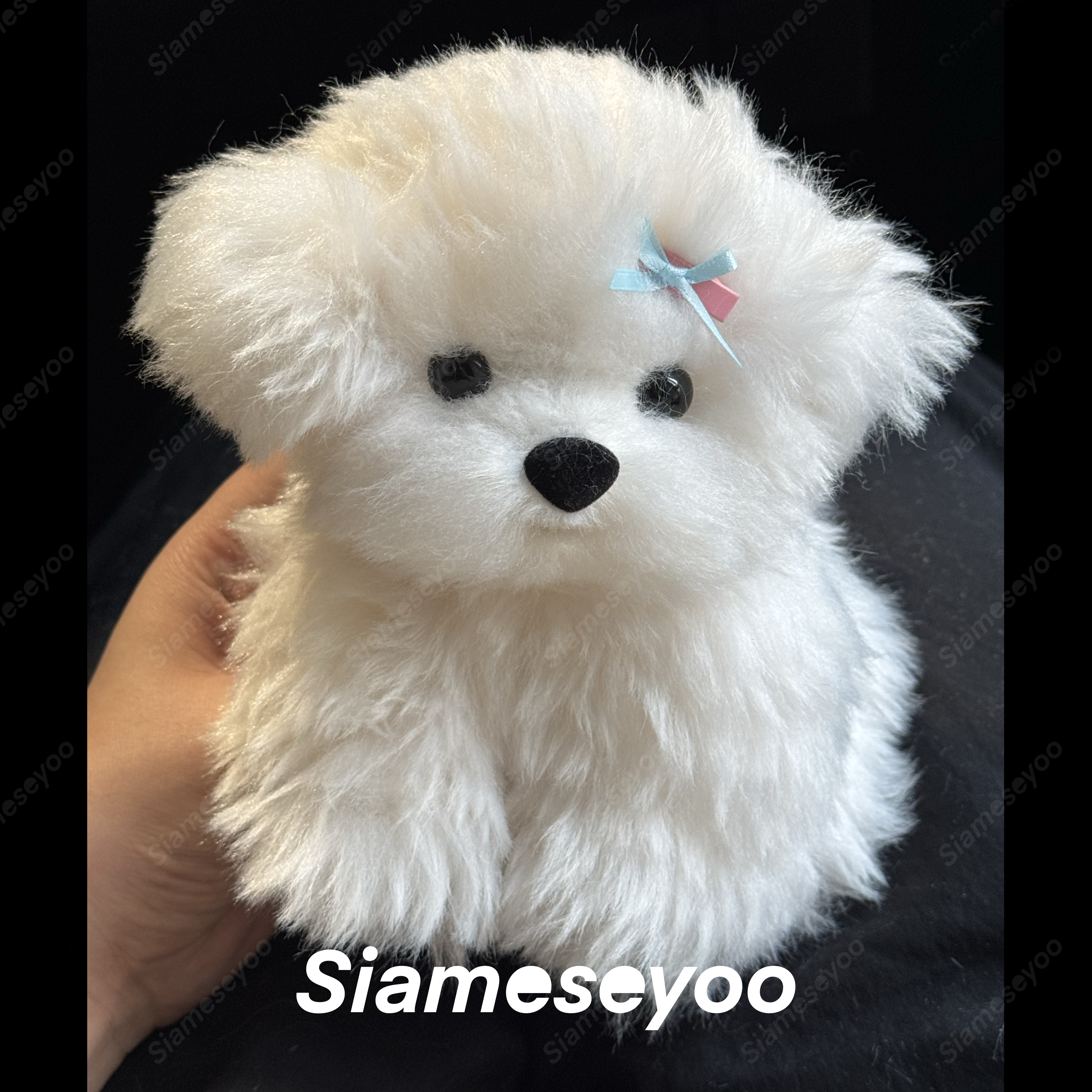 比熊五关节玩偶手工DIY