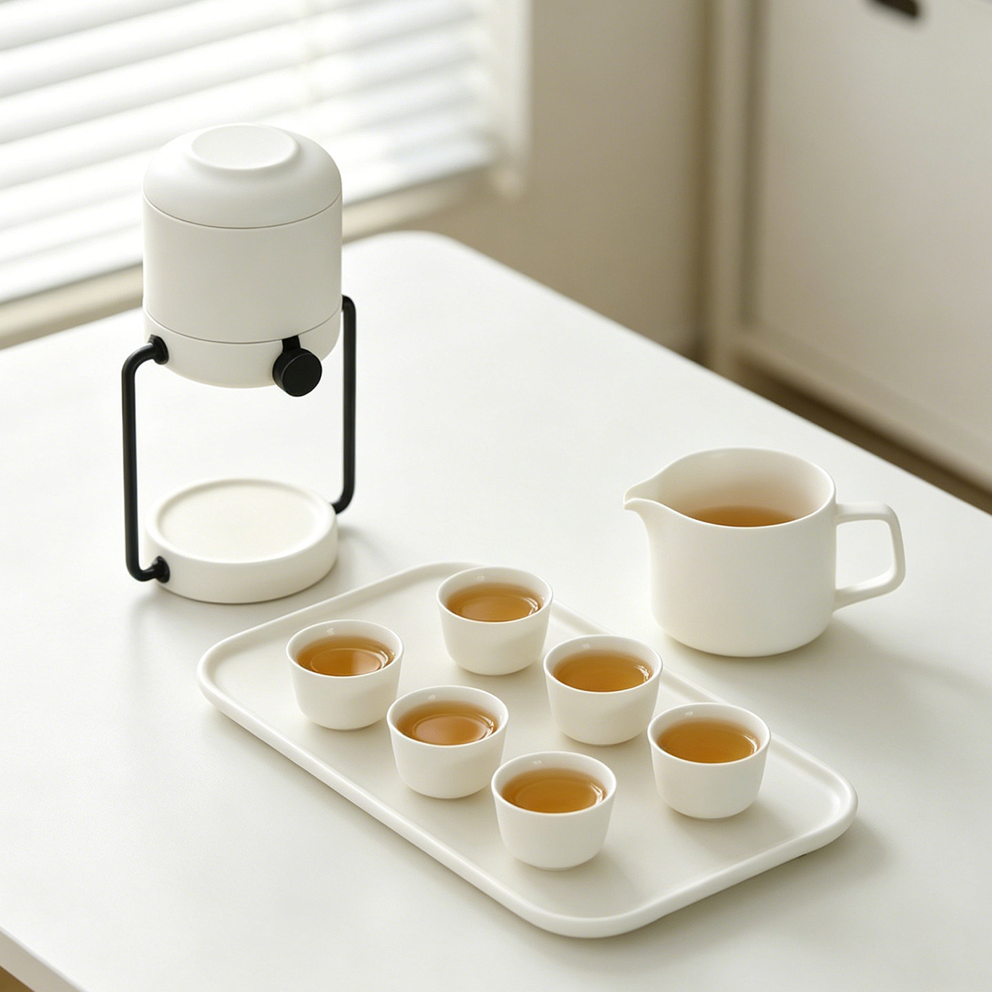 简泡懒人自动泡茶神器高档陶瓷现代家用功夫茶具套装茶杯办公送礼