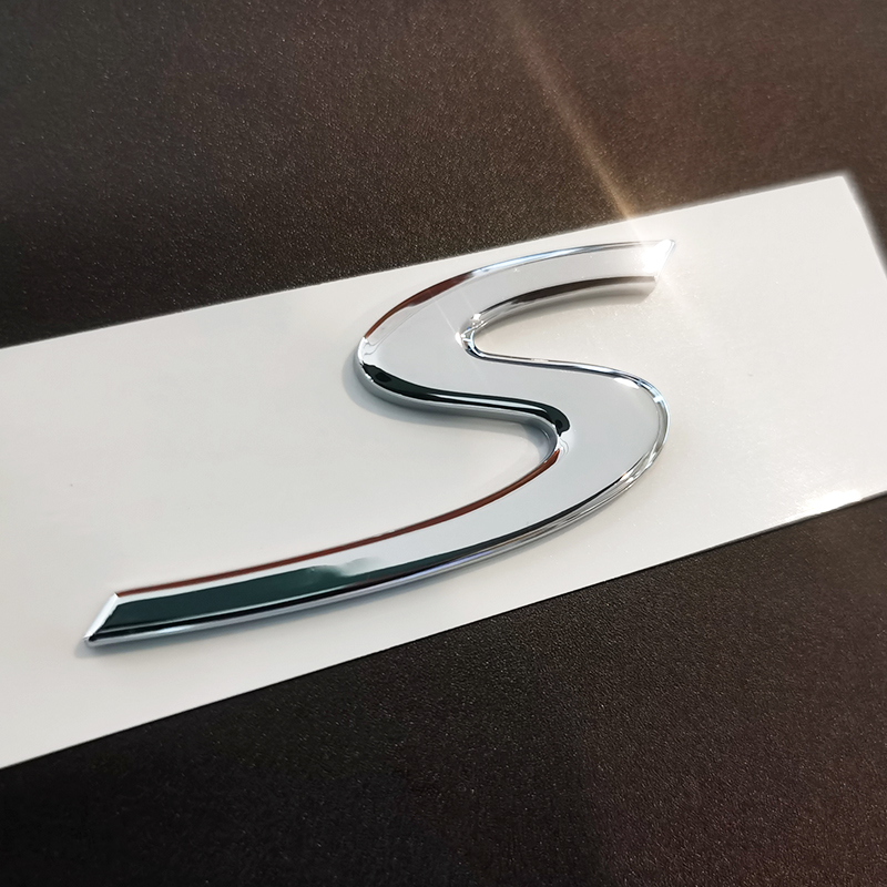 适用于保时捷英文字车标 S标Macan卡宴turbo GTS后标贴尾箱标改装