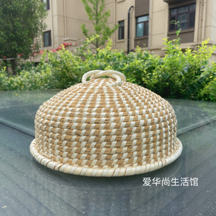 包邮手工草编蒸锅锅盖蒸笼盖铁锅铝锅多星电饭锅苏泊尔锅通用草盖