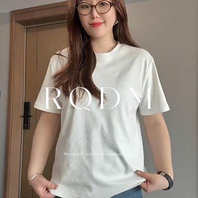基础款宽松显瘦圆领正肩短袖T恤