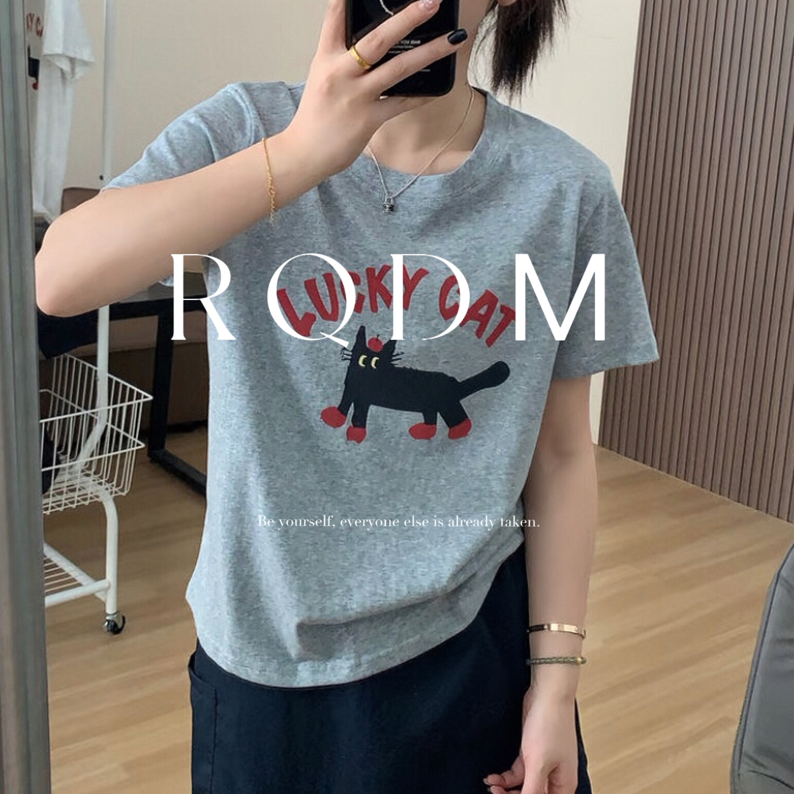 大码女装2025夏季新款胖MM宽松显瘦休闲百搭圆领正肩短袖T恤上衣