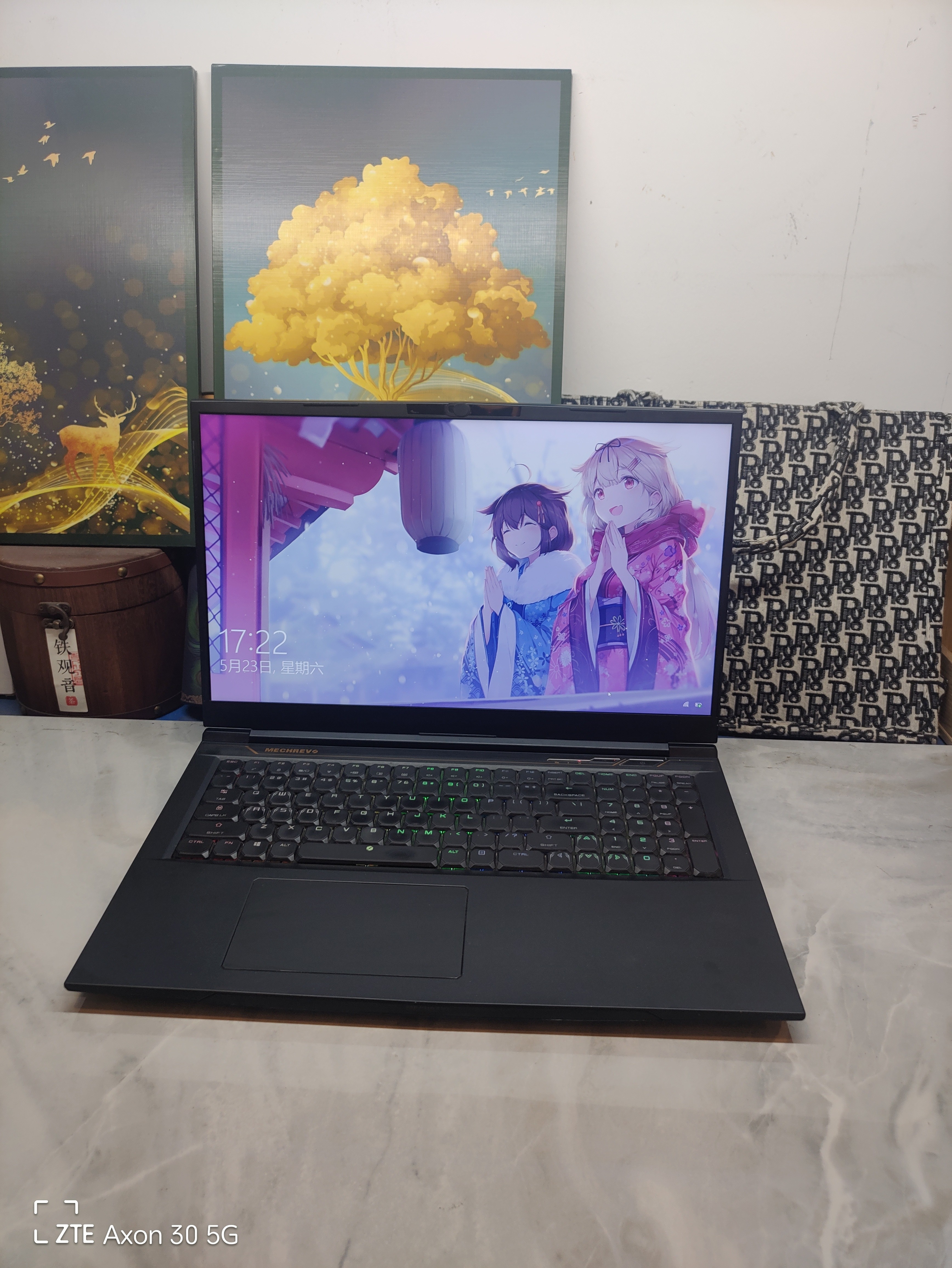 二手机械革命X8Ti Plus 17.3寸大屏  i7六核RTX2060 6G独显144Hz