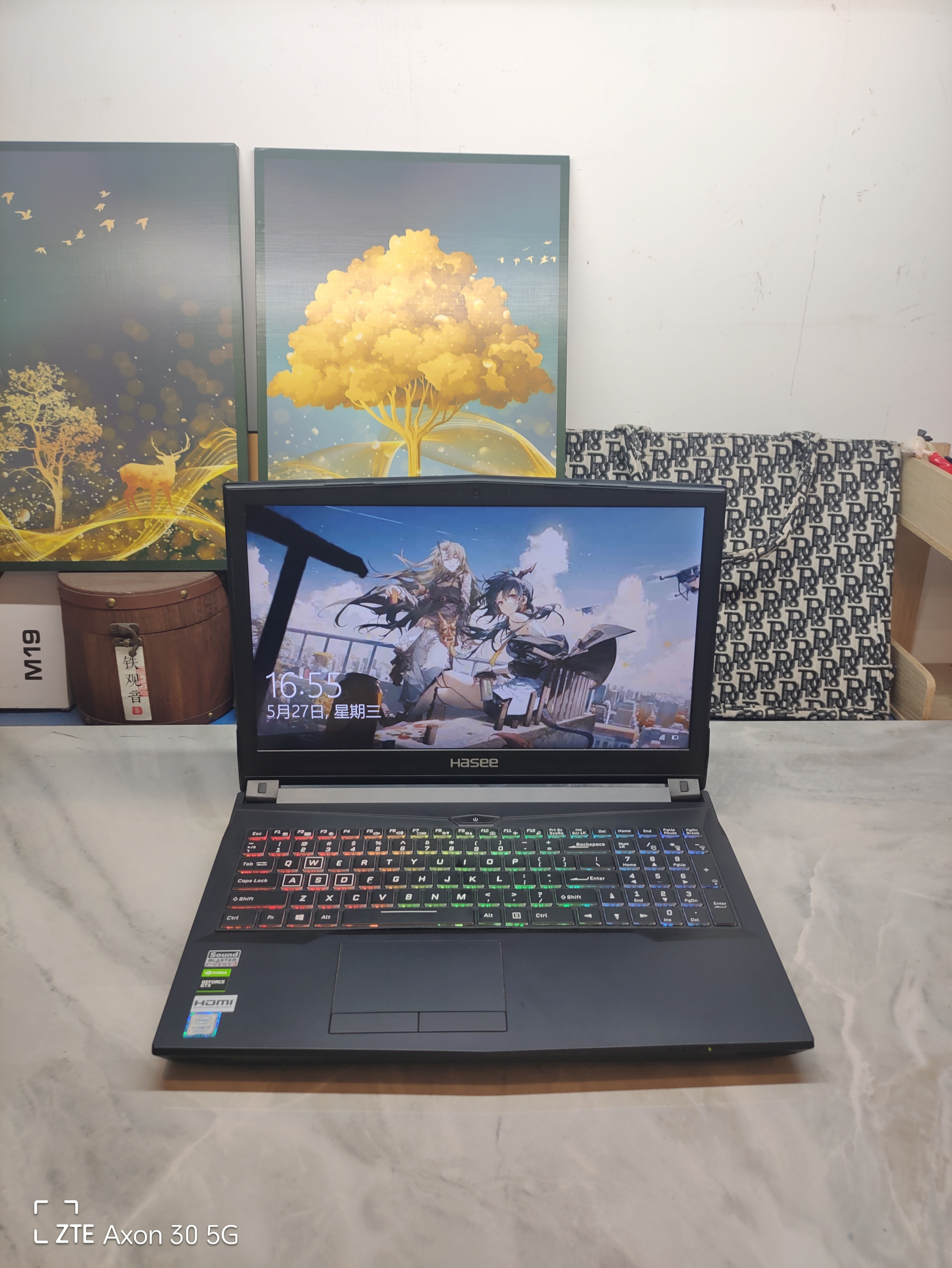 二手神舟N95 KP6游戏本 15.5寸大屏 i5六核GTX1060 6G独显