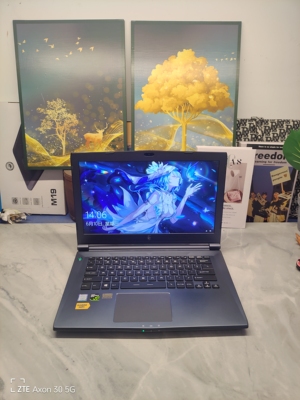 二手未来人类游戏本 14寸大屏 7代i7四核GTX1060 6G独显 16G内存
