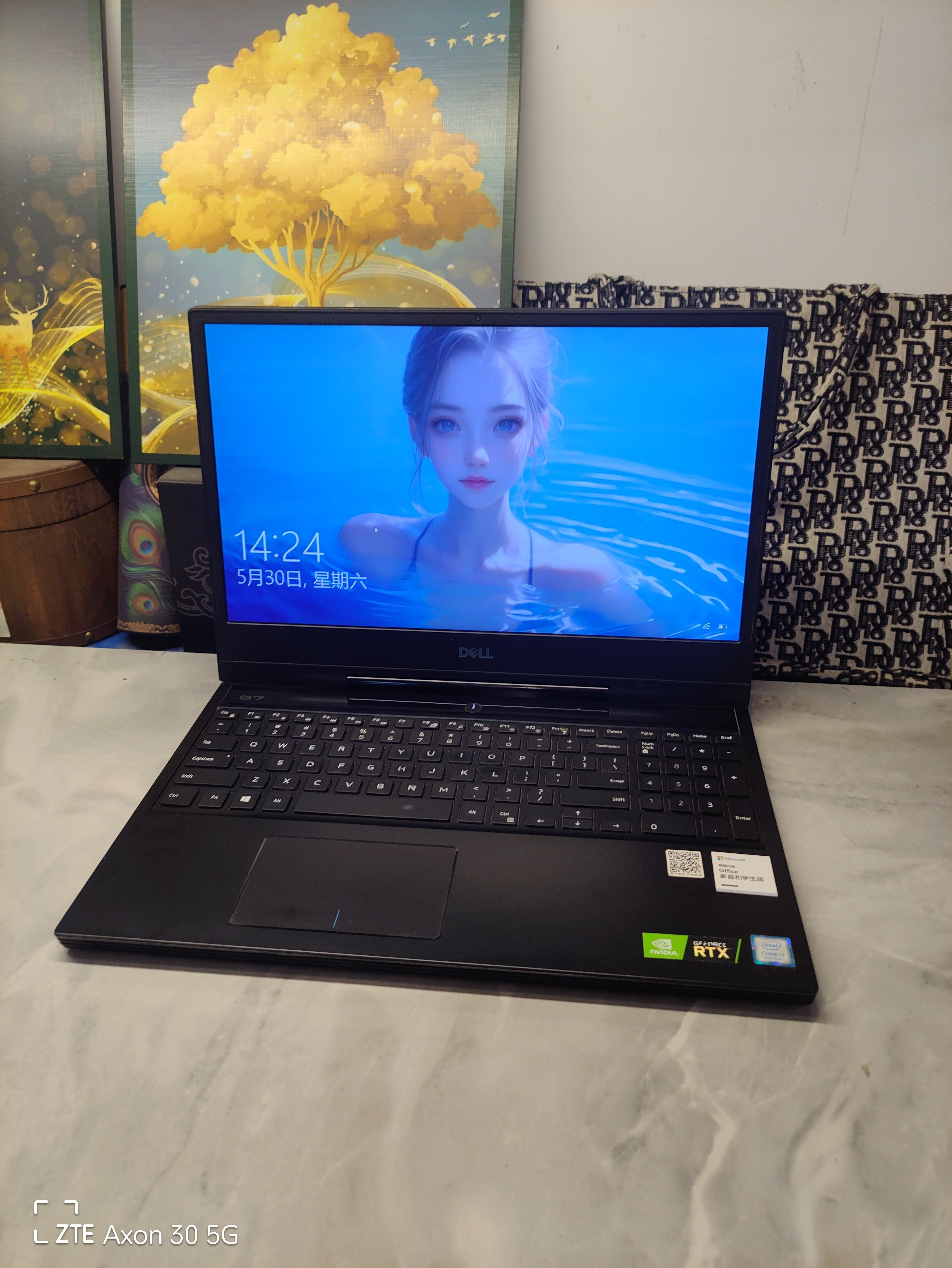 二手戴尔 G7 7590 游戏本15.5寸  i7六核RTX2060 6G独显 ，144Hz
