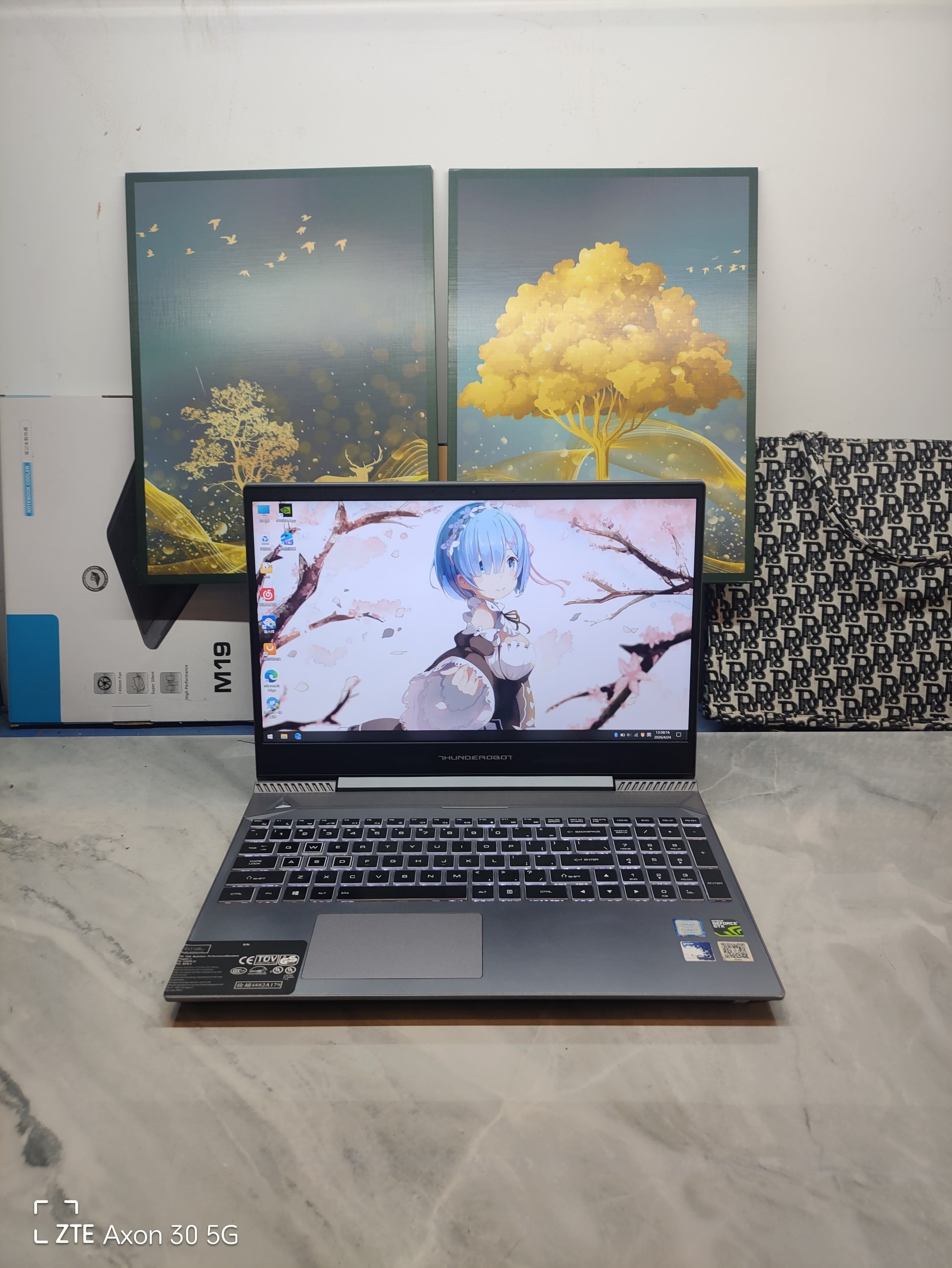 二手雷神911Air游戏本 15.5寸大屏 8代i7六核GTX1050Ti 4G独显