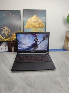 二手神舟笔记本电脑游戏本i7-8750H六核 6G独显英雄联盟 永劫无间