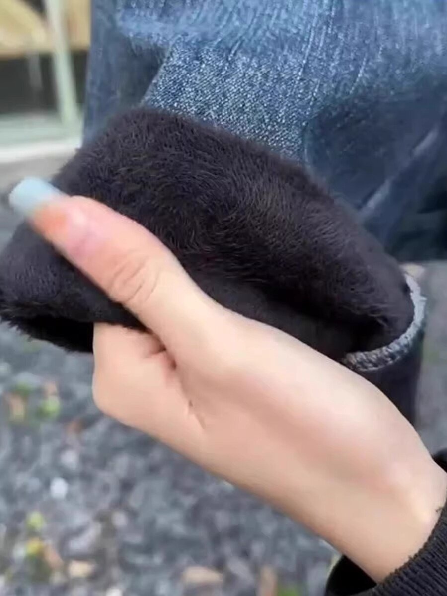 2024 신작 가을 겨울 대형 하이웨이스트 배색 플러스 벨벳 하렘 청바지 뚱뚱 MM 루즈 슬리밍 9부 당근 팬츠