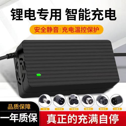锂电池充电器滑板平衡车哈雷外卖代驾快充24V36V2A48V3A60V72V5A