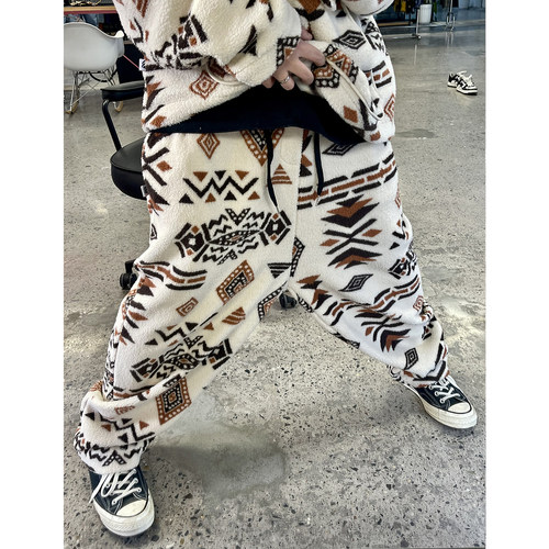 Medaigual松紧腰民族风哈伦裤