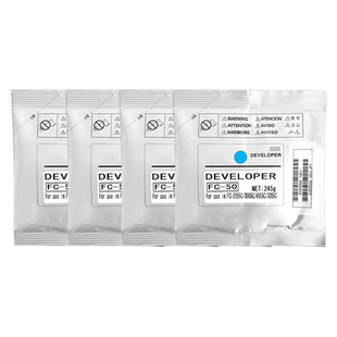 FULUXIANG适用东芝2555c载体3055C 3555C 4555C 5055C显影剂T-FC50C-K/C/Y/M铁粉e-STUDIO复印机彩色粉