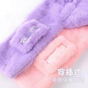 三合一女童冬三角立体浴裙耳套两用库洛米围巾送韩版防冻干发帽手