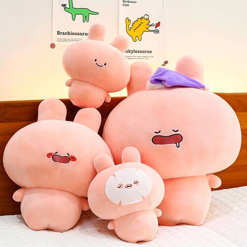 新款阿莎米玩偶爆款asamimi兔公仔孩子床上睡觉抱枕生日新年礼物