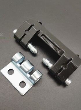 CL201-1-M6黑色暗合页控制箱锌合金铰链海坦HL011-1-2威图柜门铰