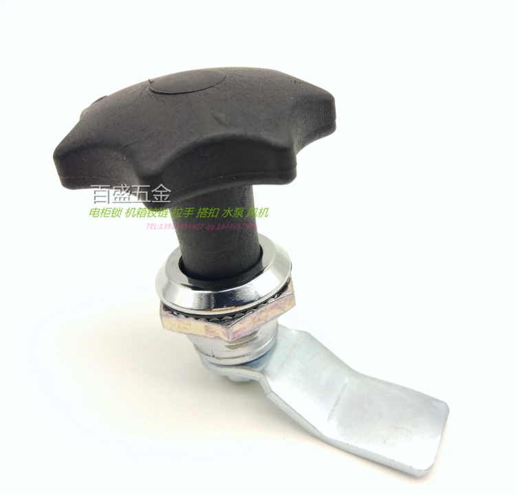 塑料梅花手柄MS714-1-2星形圆柱转舌锁 配电箱柜门锁 变频器柜锁