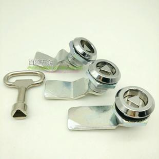 MS705三角锁芯圆柱锁 垃圾箱果皮箱锁 配电铁皮柜门锁 转舌锁优质