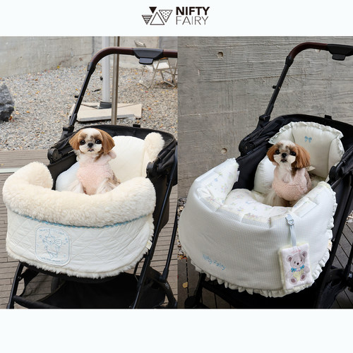 【新款】米南宠物推车垫边缘垫【冬季保暖】四季款推车围挡四件套