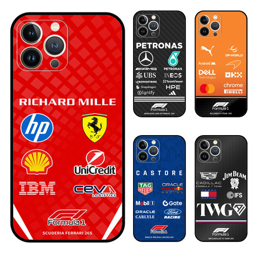 f1手机壳法拉利红牛梅奔奥迪凯迪拉克赛车涂装适用于苹果iPhone17promax华为p80荣耀oppo真我vivo小米nova