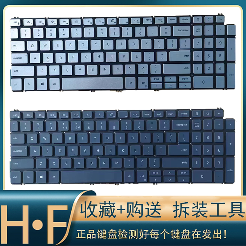 适用戴尔15-7591 7590 5593 5598 5590 5584 p42e p88f p90f键盘