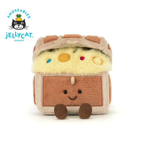 Jellycat趣味藏宝箱毛绒玩具