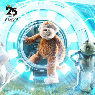 英国Jellycat丛林猴子毛绒玩具玩偶公仔娃娃宝宝陪伴安抚大号礼物