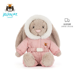 英国Jellycat邦尼兔滑雪装毛绒玩具兔子玩偶娃娃公仔