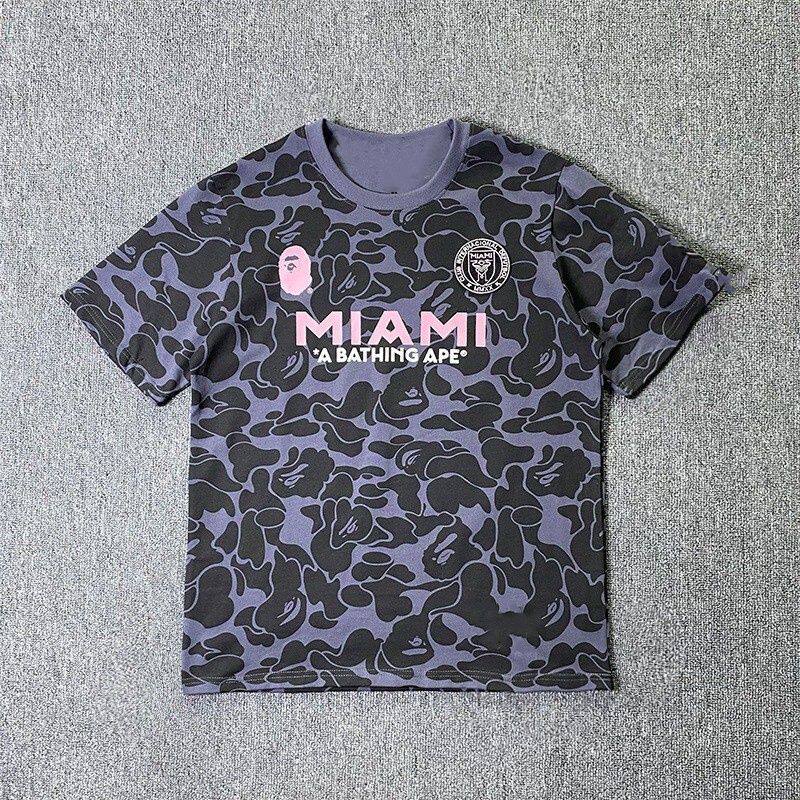 thumbnail for 2025 Summer New Miami Camouflage Ape Head Short Sleeve T-Shirt Men's and Women's Couple 3D Printed Sports Top