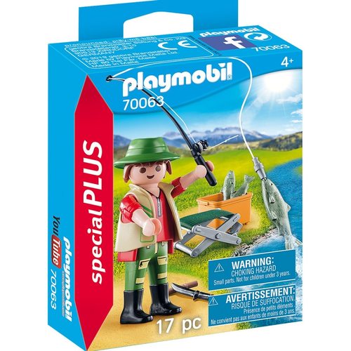 正版playmobil钓鱼爱好者德国进口摩比世界特别版盒装人偶手办