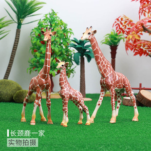 仿真动物模型亲子玩具摆件森林动物园老虎狮子熊猫大象儿童礼物