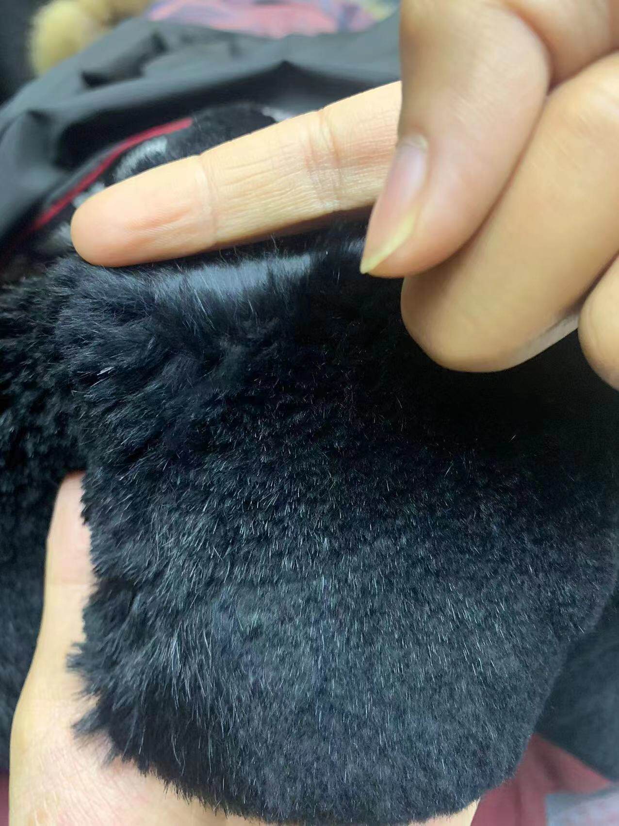 뉴 스타일 파카 남성 비즈니스 캐주얼 중간 길이 모피 코트 렉스 토끼 모피 라이너 탈착식 대형 모피 칼라 겨울