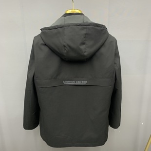 新款男士皮草派克服獭兔毛内胆可拆卸休闲商务款皮草保暖外套冬季