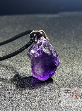 赤诚晶石男女款天然紫水晶吊坠