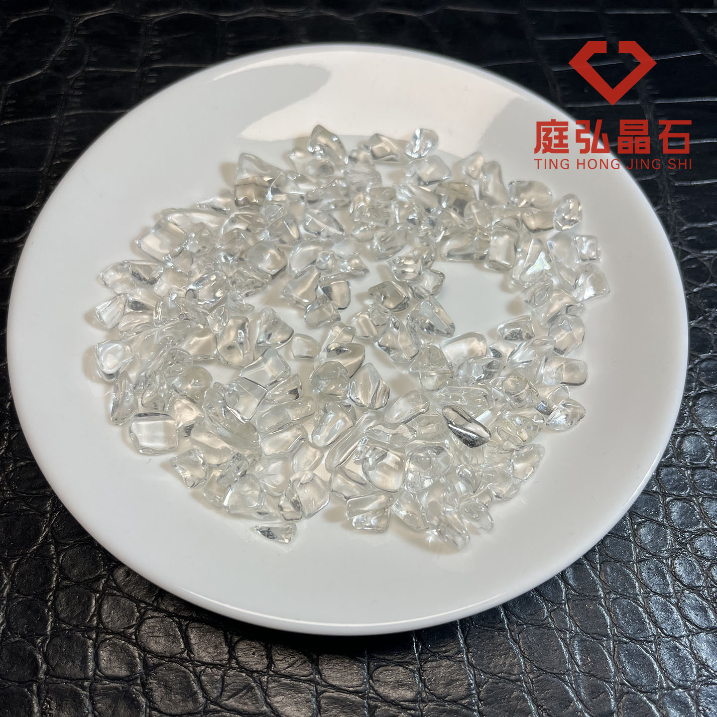 巴西优质天然白水晶碎石透白水晶原石消磁净化石鱼缸石水晶消磁石